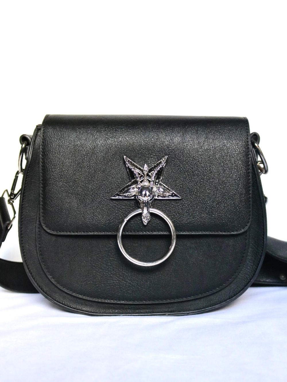 KILLSTAR Brimstone Saddle Bag Vegan Leather Handbag Shoulder Purse Baphomet Goth